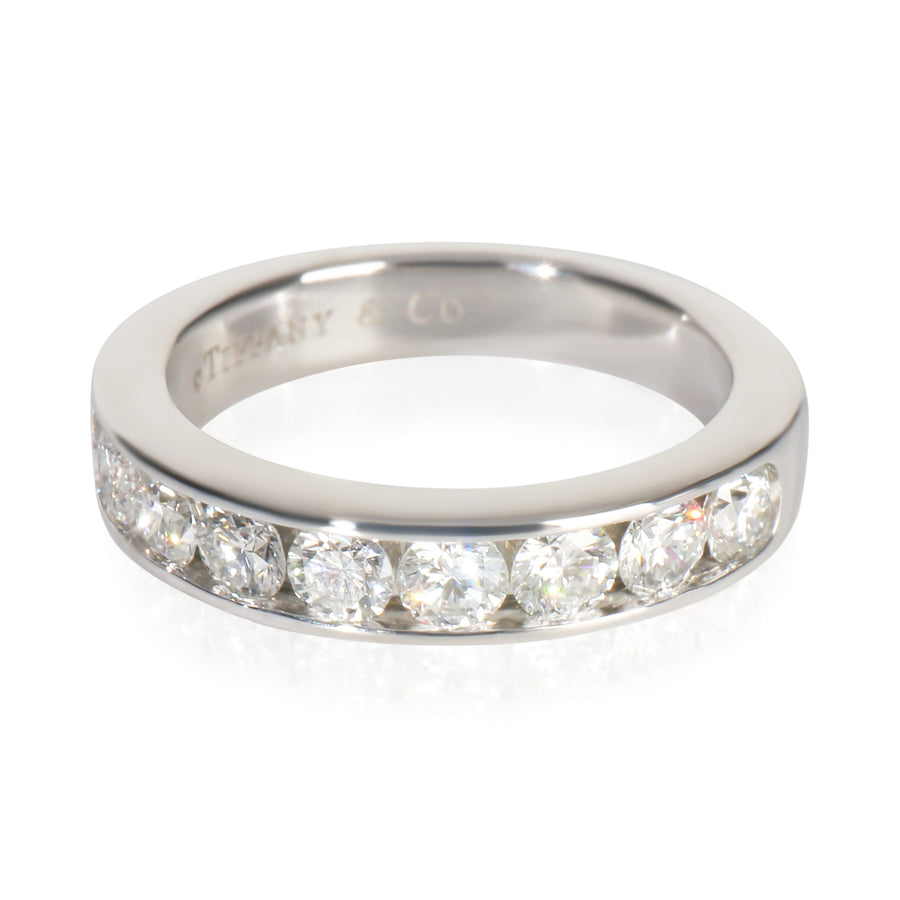 Tiffany & Co. Platinum Diamond Channel Set Band 950