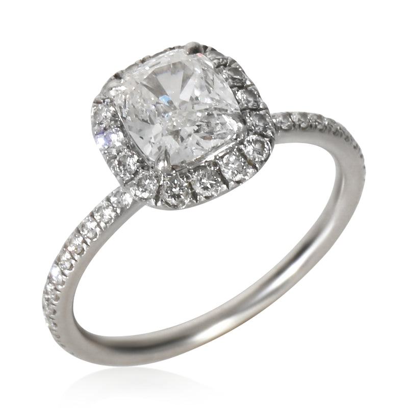 Harry Winston 1.03 Ct Cushion Modified Diamond Engagement Ring 950