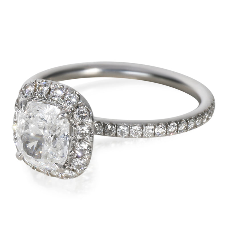 Harry Winston 1.03 Ct Cushion Modified Diamond Engagement Ring 950