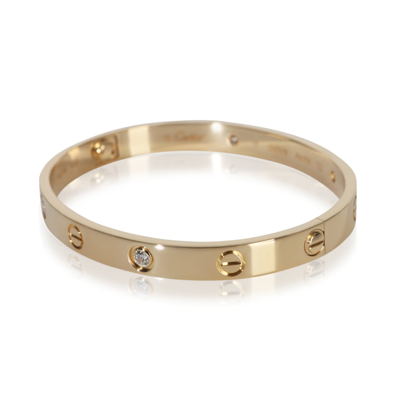 Cartier Yellow Gold Diamond Love Bracelet 18k