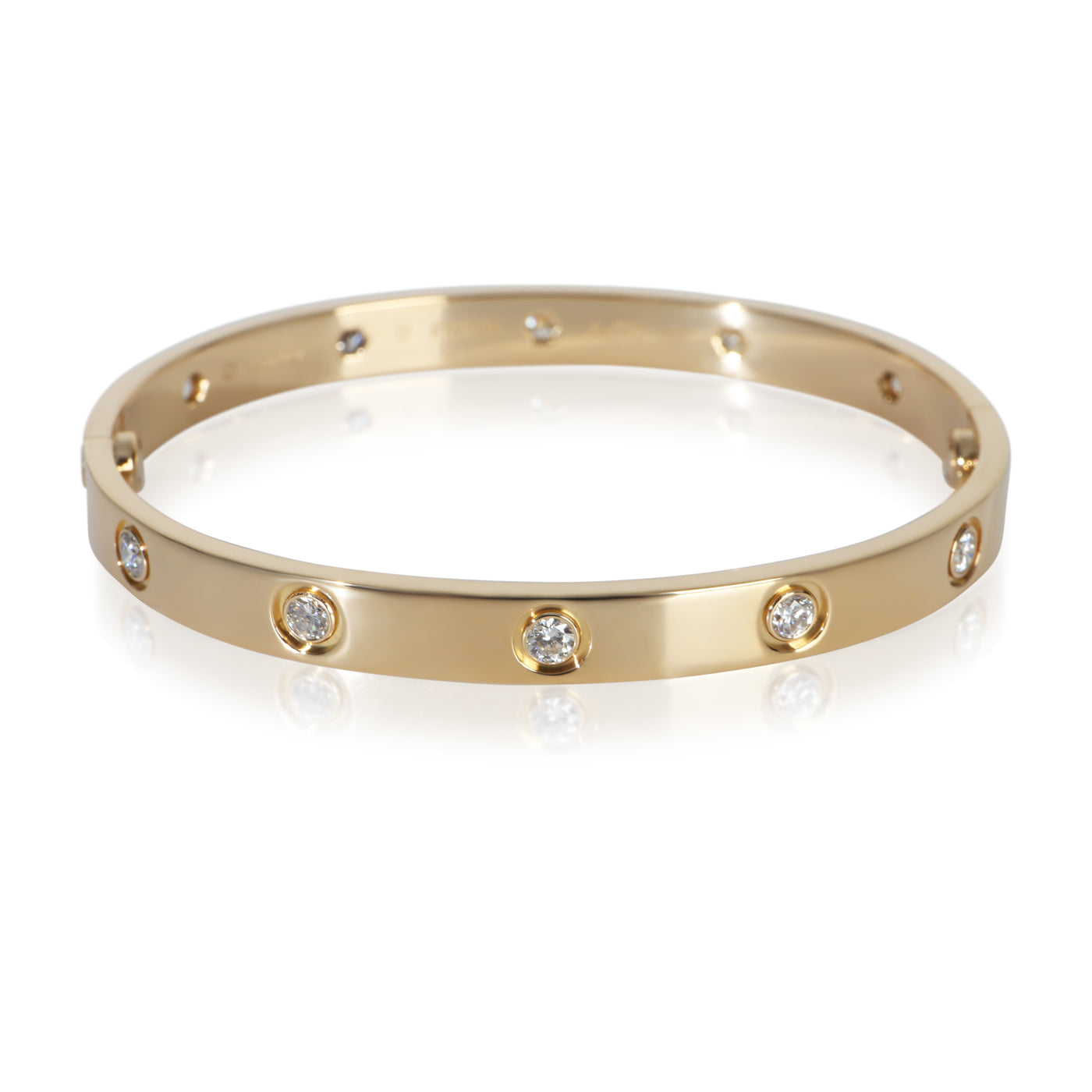 Cartier Yellow Gold Diamond Love Bracelet 18k
