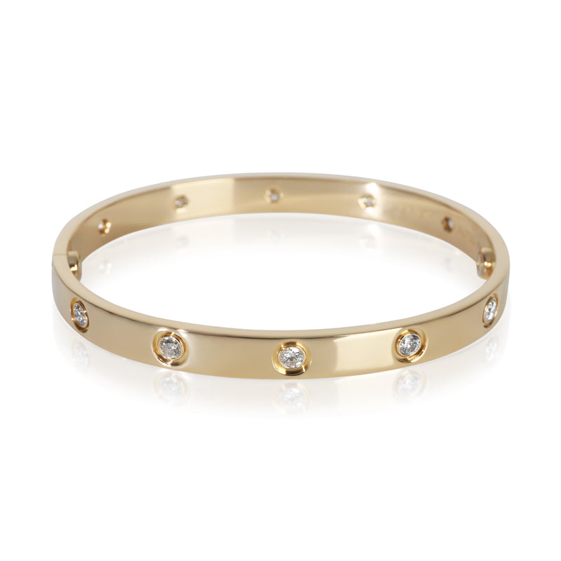 Cartier Yellow Gold Diamond Love Bracelet 18k
