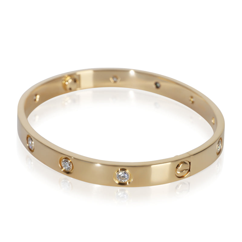 Cartier Yellow Gold Diamond Love Bracelet 18k