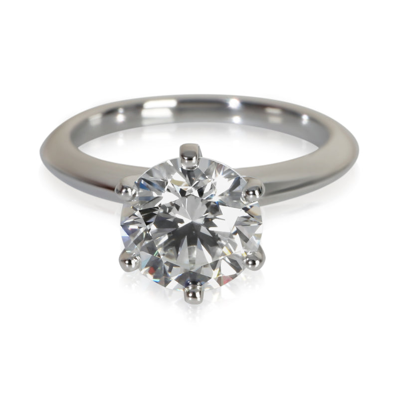 Tiffany & Co. 1.86 Ct Round Brilliant Diamond Engagement Ring 950