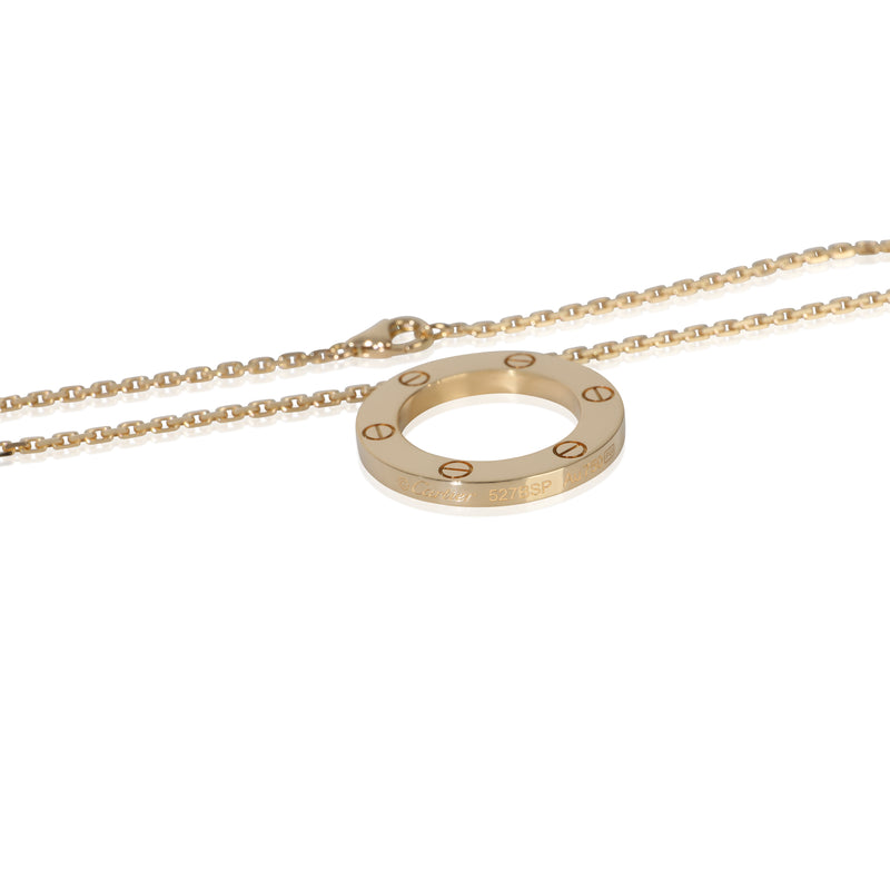 Cartier Yellow Gold Love Necklace 18k