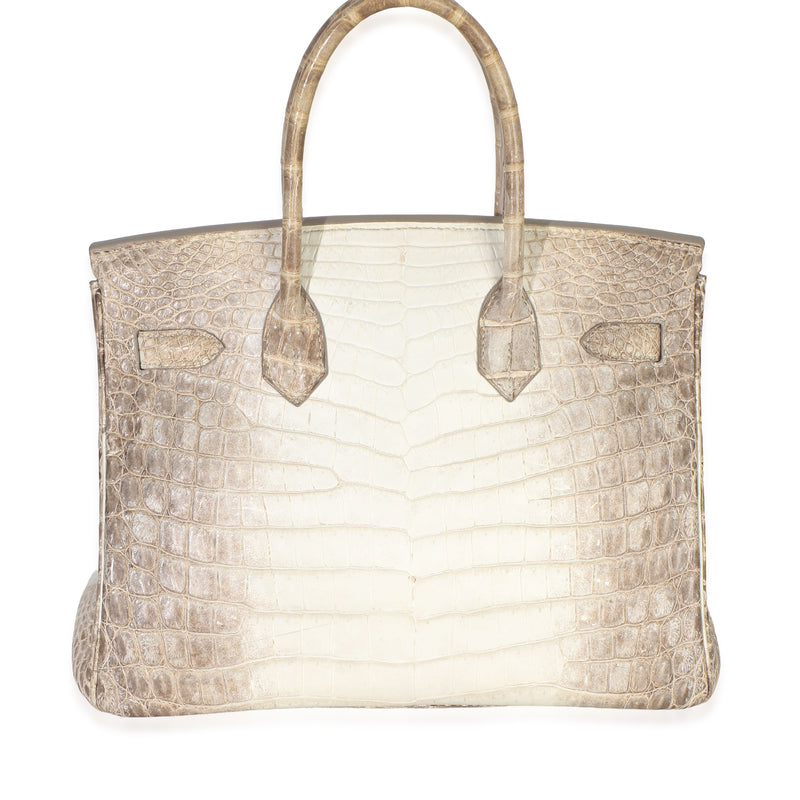 Hermès Blanc Matte Niloticus Crocodile Himalaya Birkin 30 Phw Beige; Neutral Exotic Handbag