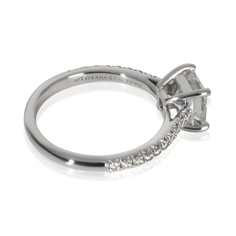 Tiffany & Co. 0.99 Ct Princess Diamond Novo Engagement Ring 950