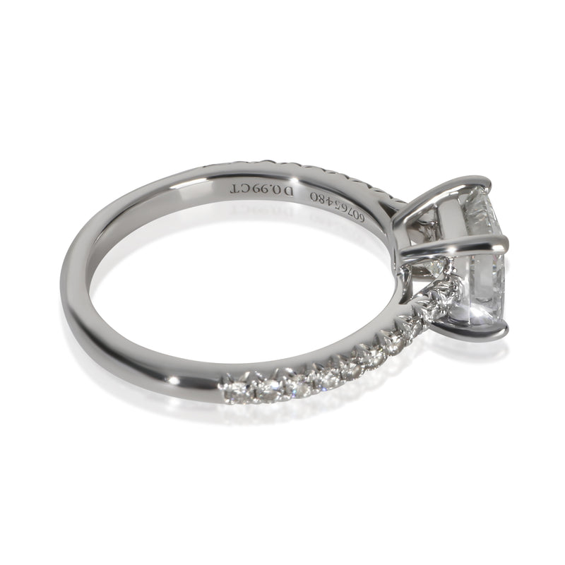 Tiffany & Co. 0.99 Ct Princess Diamond Novo Engagement Ring 950