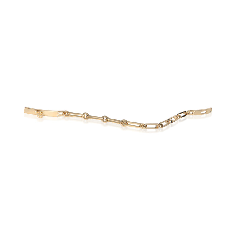 Hermès Yellow Gold Diamond Small Kelly Chaine Bracelet 18k
