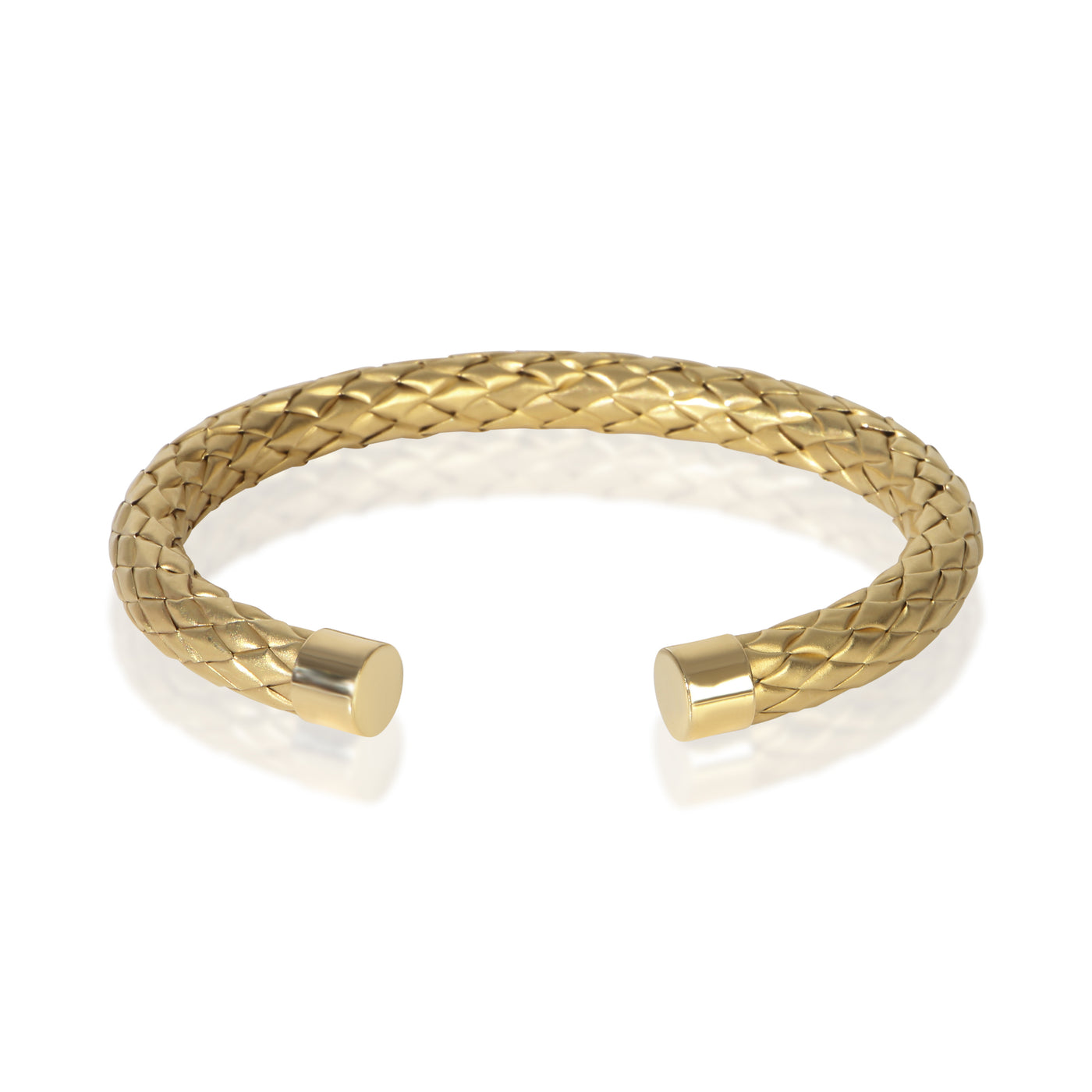 Roberto Coin Yellow Gold Woven Cuff Bracelet 18k