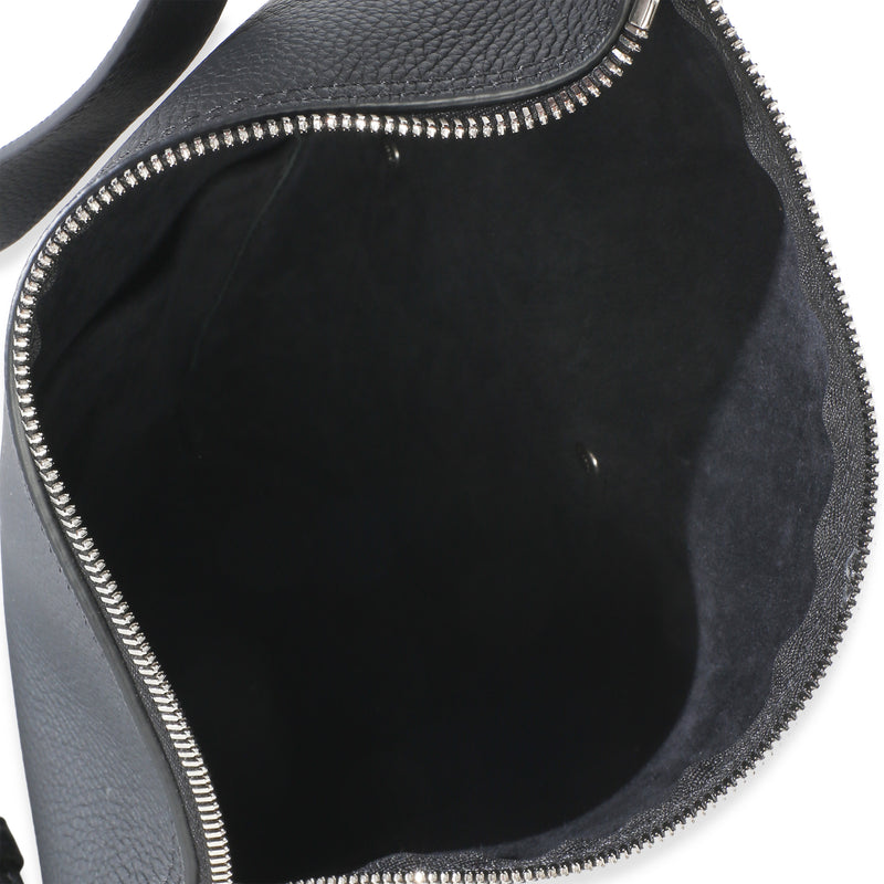 Louis Vuitton Black Lv Touch Calfskin Delta Slingbag Leather Handbag