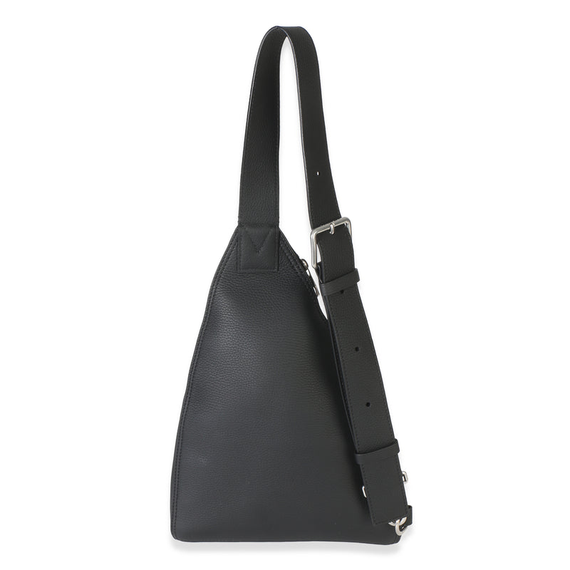 Louis Vuitton Black Lv Touch Calfskin Delta Slingbag Leather Handbag