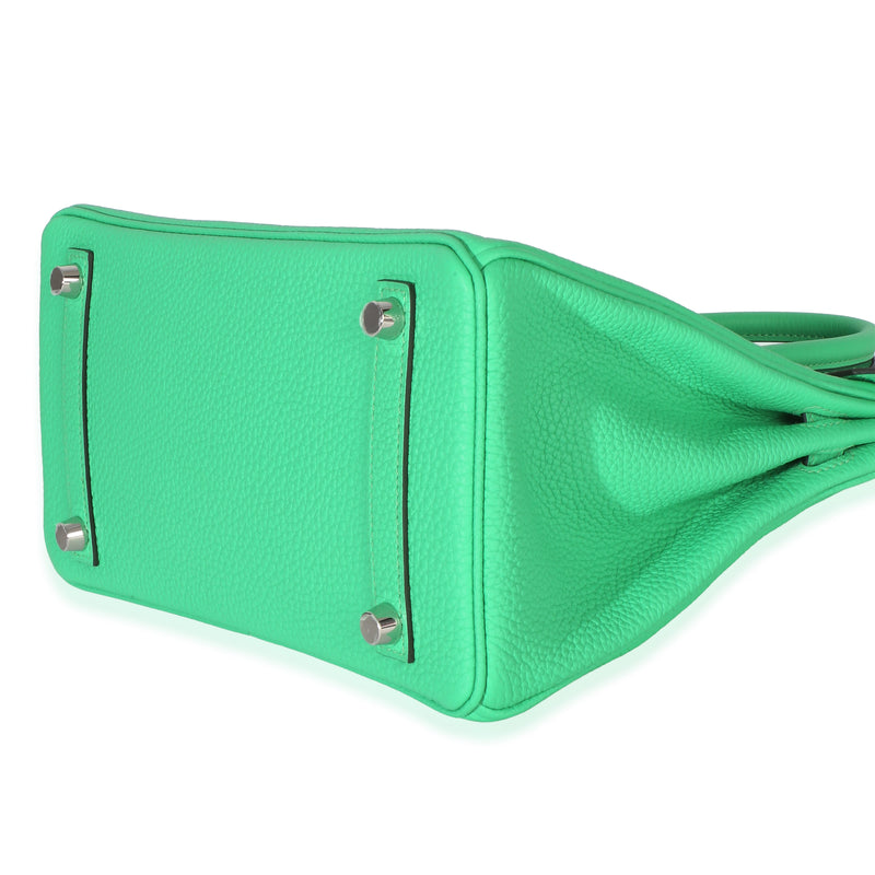 Hermès Vert Comics Togo Birkin 25 Phw Green Leather Handbag