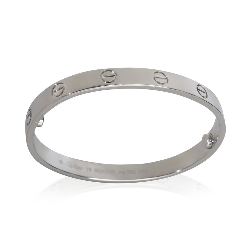 Cartier White Gold Love Bracelet 18k