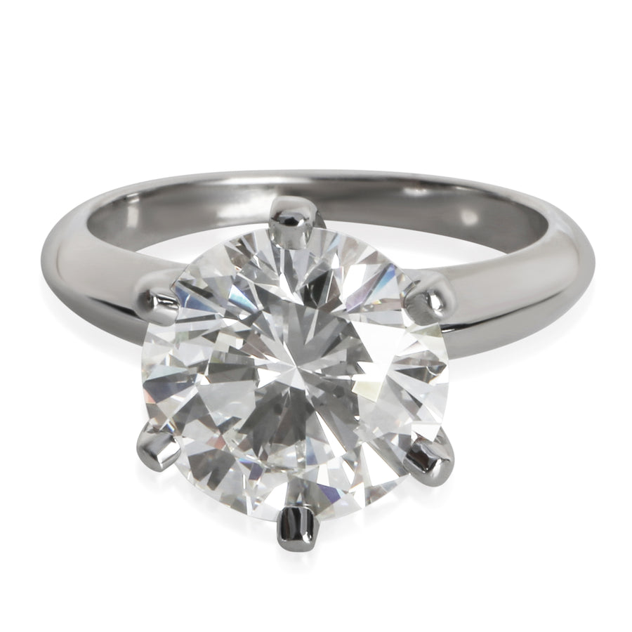 Tiffany & Co. 3.56 Ct Round Brilliant Diamond Engagement Ring 950