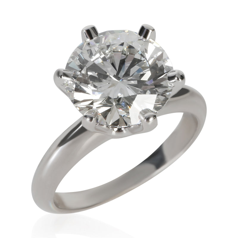 Tiffany & Co. 3.56 Ct Round Brilliant Diamond Engagement Ring 950