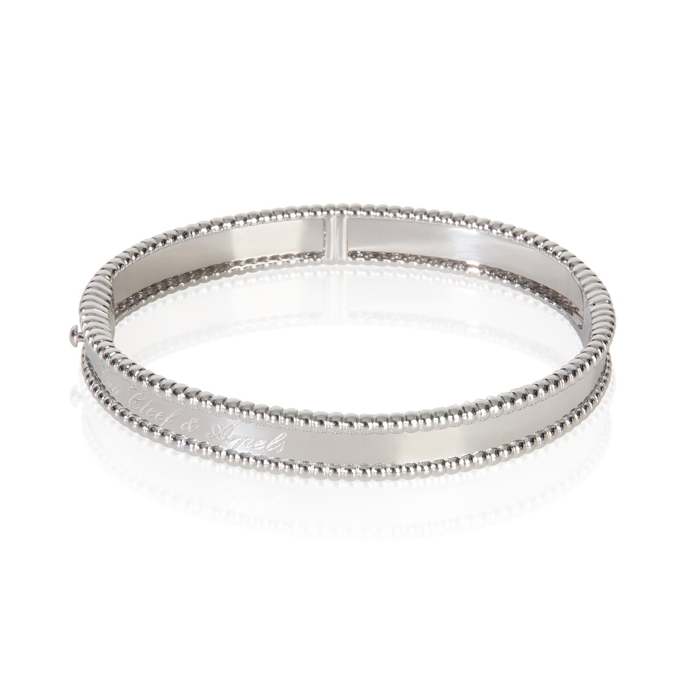 Van Cleef & Arpels White Gold Signature Perlee Bracelet 18k
