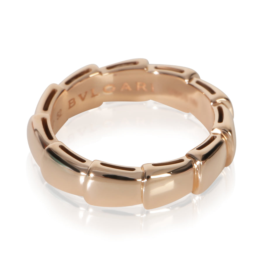 Bvlgari Rose Gold Serpenti Viper Thick Band 18k