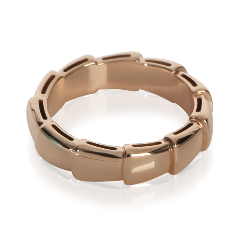 Bvlgari Rose Gold Serpenti Viper Thick Band 18k