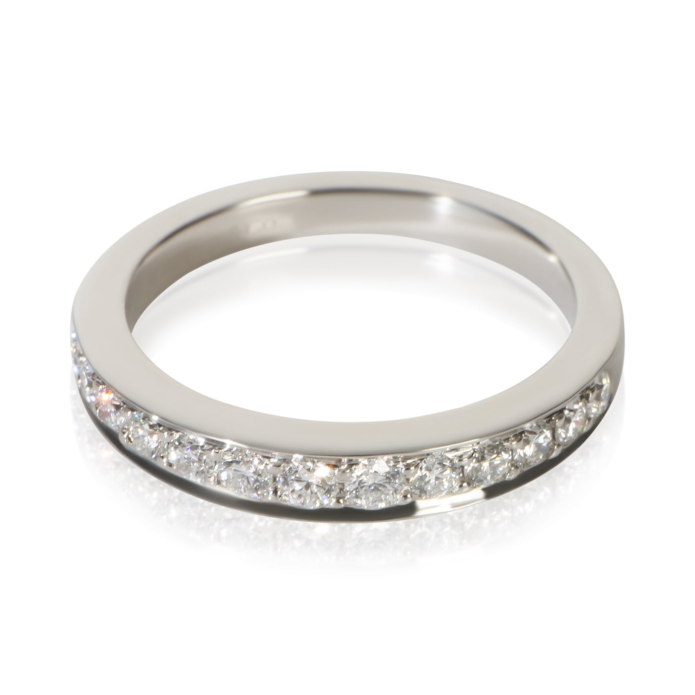 Tiffany & Co. Platinum Diamond Band 950
