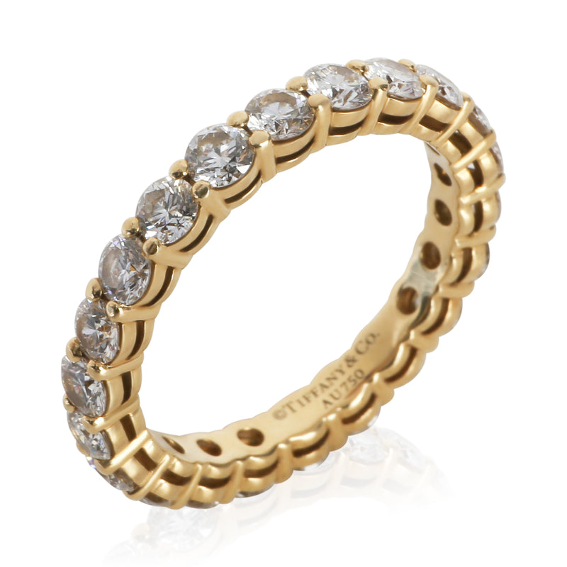 Tiffany & Co. Yellow Gold Diamond Forever Eternity Band 18k