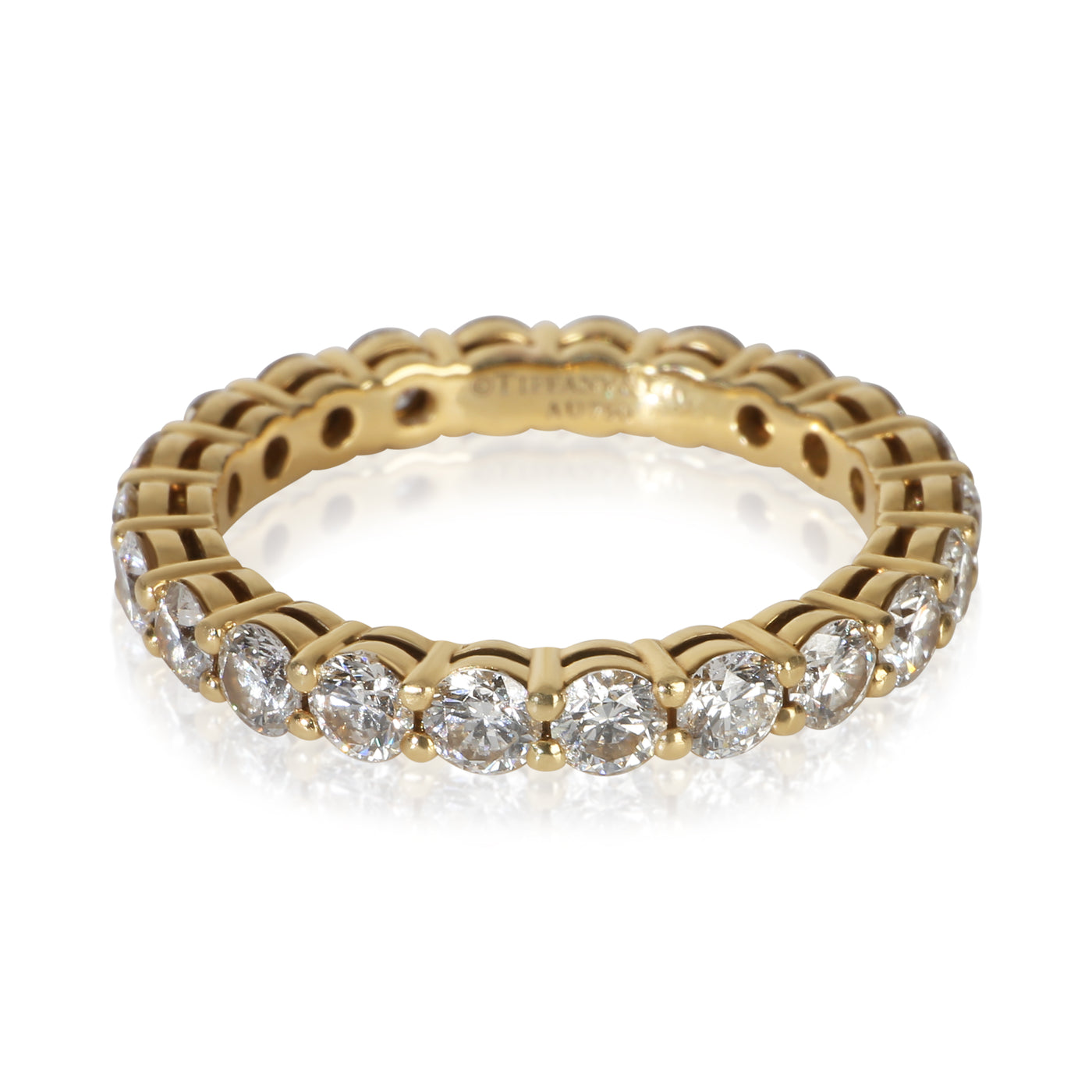 Tiffany & Co. Yellow Gold Diamond Forever Eternity Band 18k