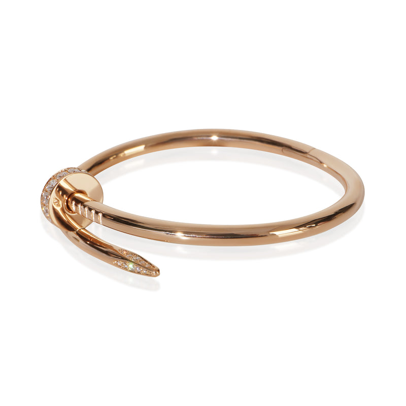 Cartier Rose Gold Diamond Juste Un Clou Bracelet 18k