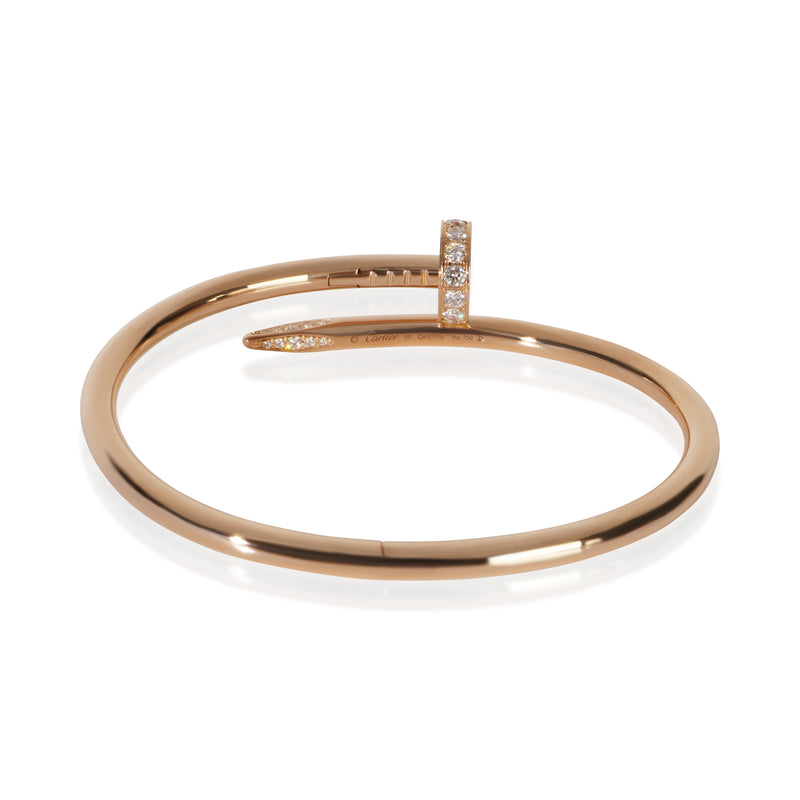 Cartier Rose Gold Diamond Juste Un Clou Bracelet 18k