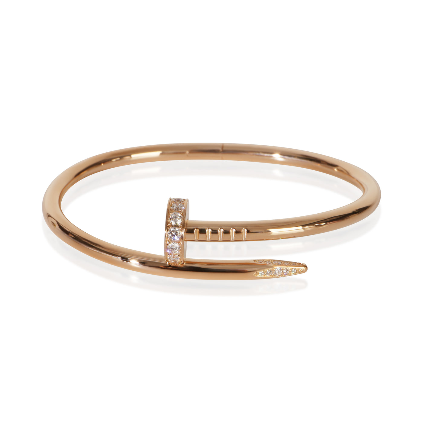 Cartier Rose Gold Diamond Juste Un Clou Bracelet 18k