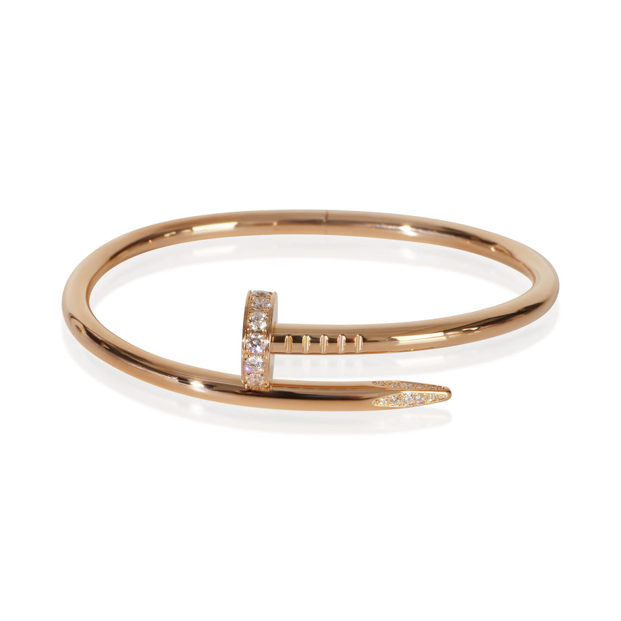 Cartier Rose Gold Diamond Juste Un Clou Bracelet 18k