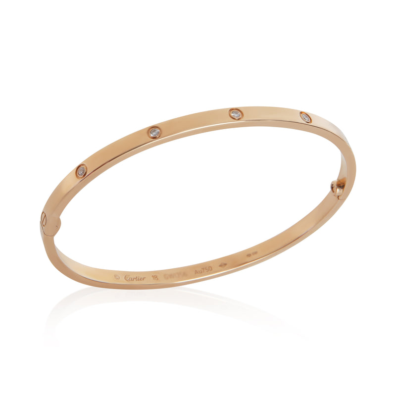 Cartier Rose Gold Diamond Small Model Love Bracelet 18k