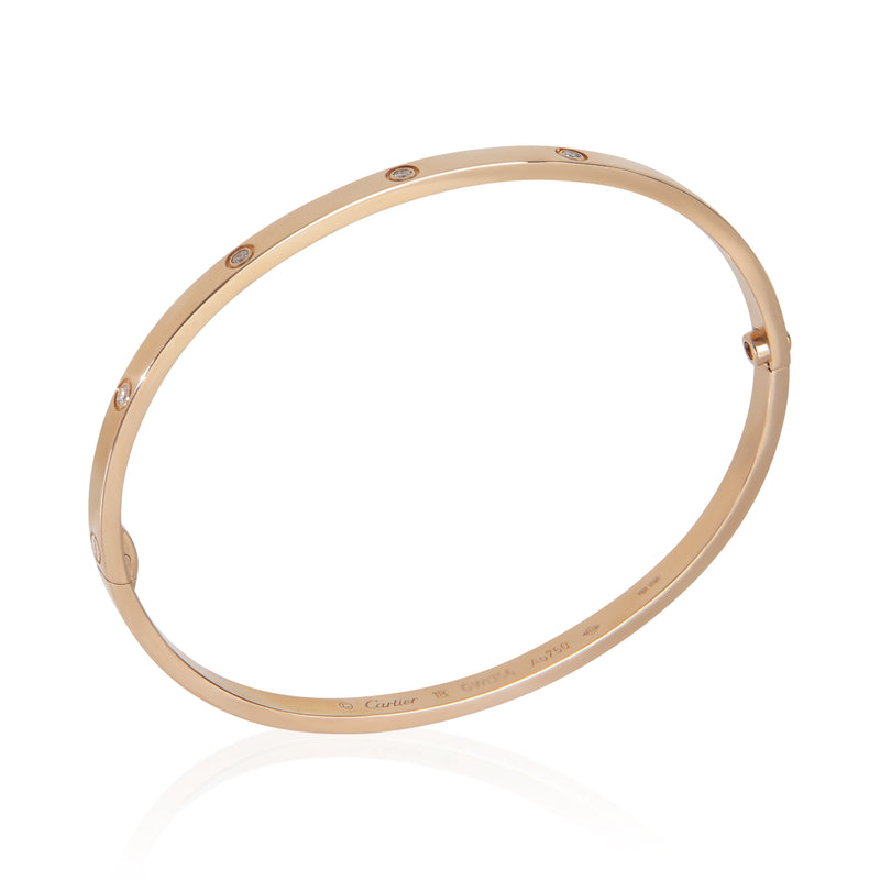 Cartier Rose Gold Diamond Small Model Love Bracelet 18k