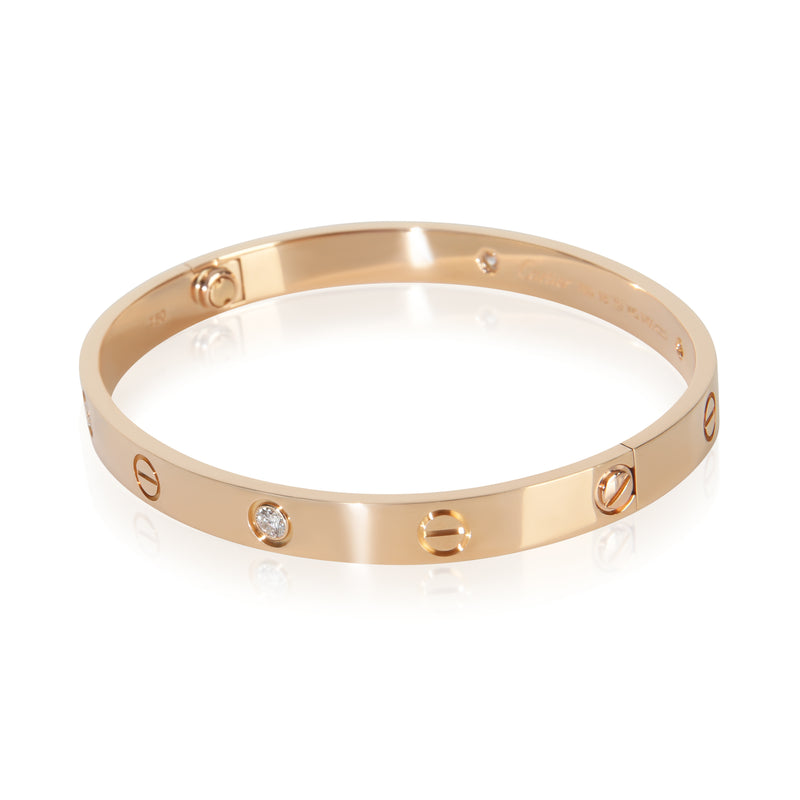 Cartier Rose Gold Diamond Love Bracelet 18k