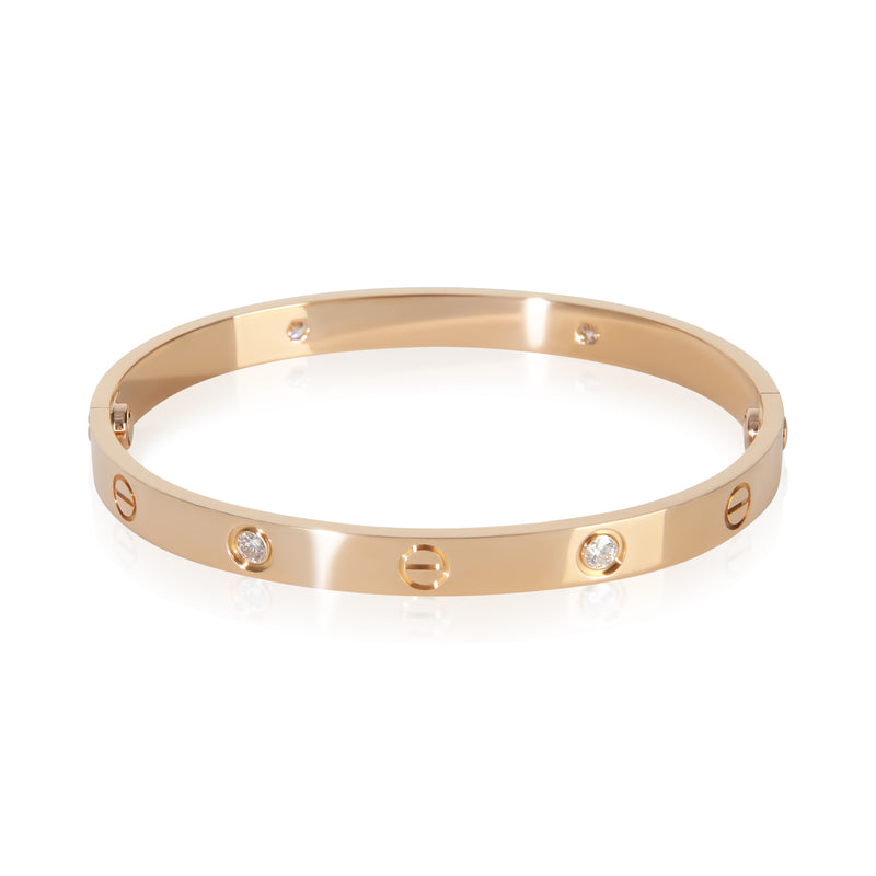 Cartier Rose Gold Diamond Love Bracelet 18k