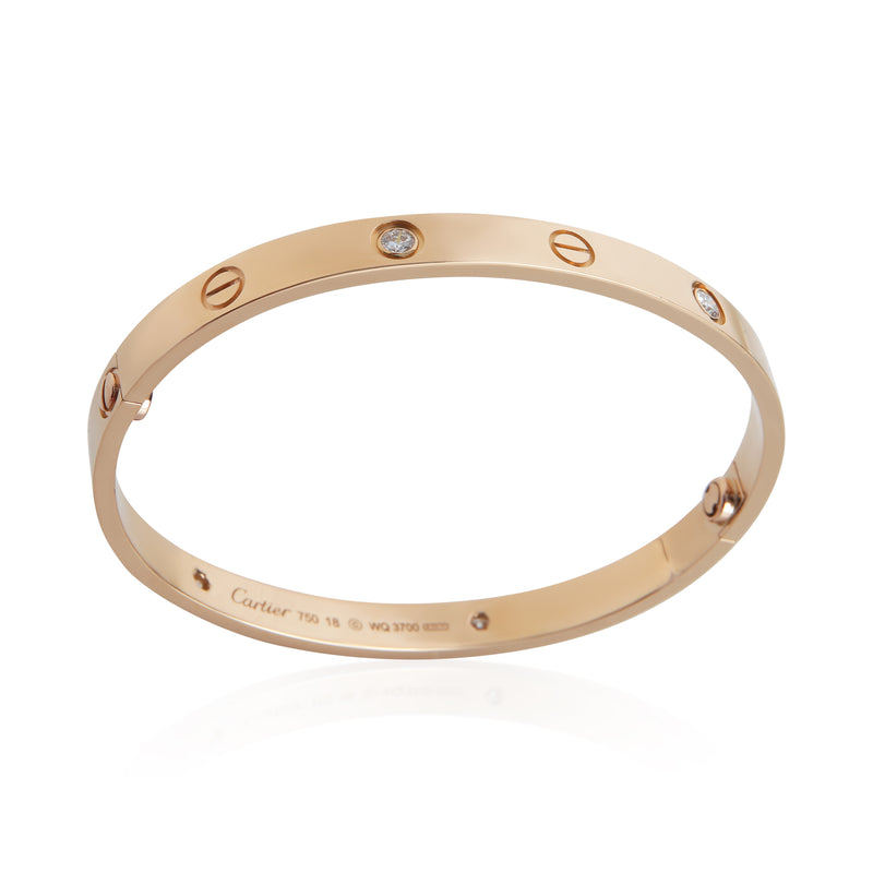Cartier Rose Gold Diamond Love Bracelet 18k