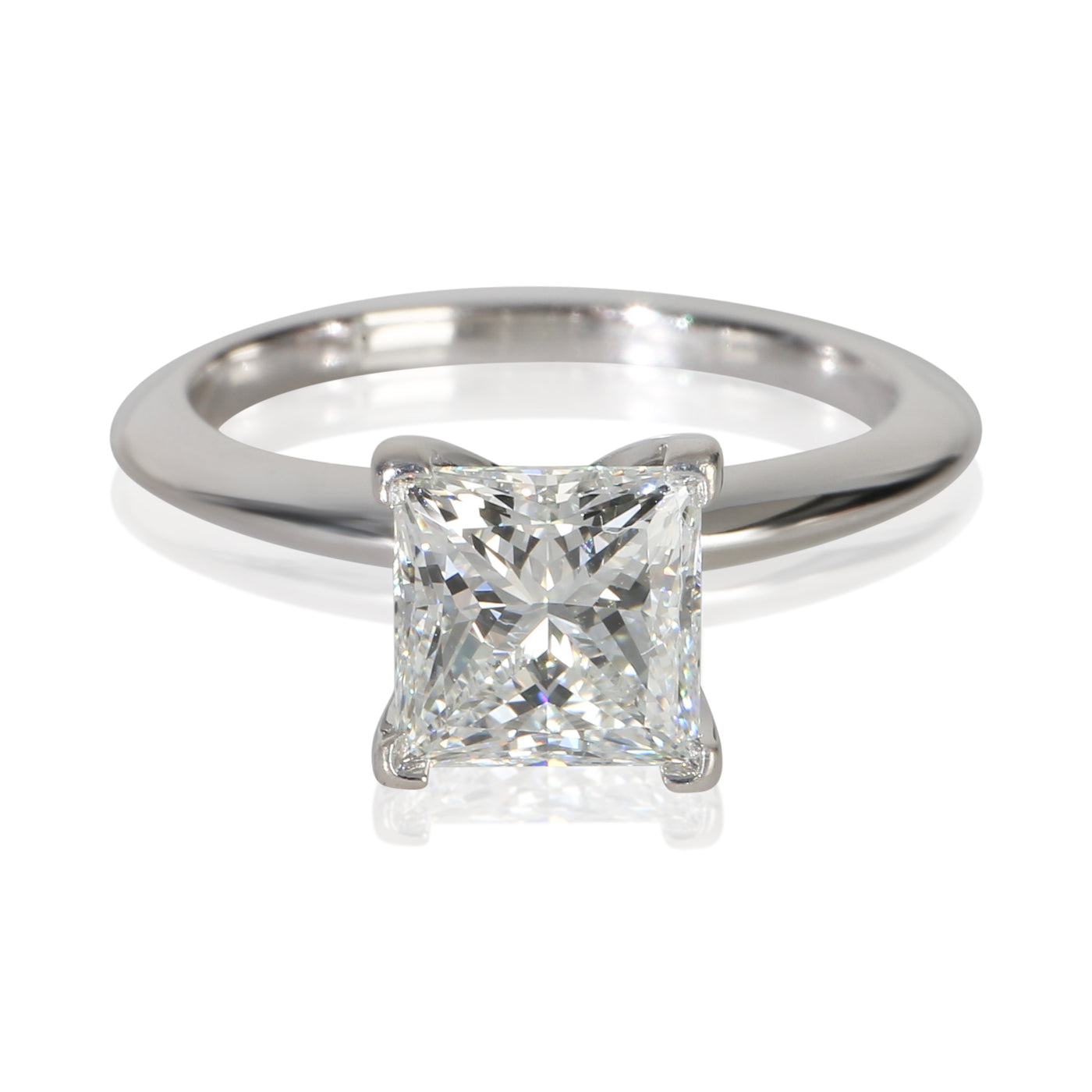 Tiffany & Co. 1.56 Ct Princess Diamond Engagement Ring 950