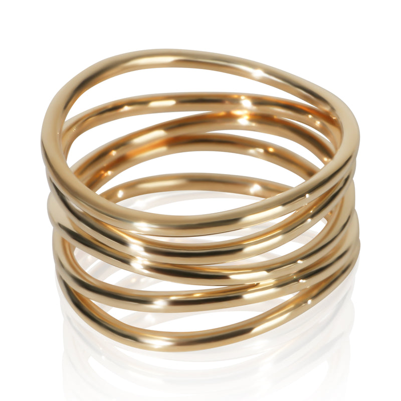 Tiffany & Co. Yellow Gold Elsa Peretti Wave Ring 18k