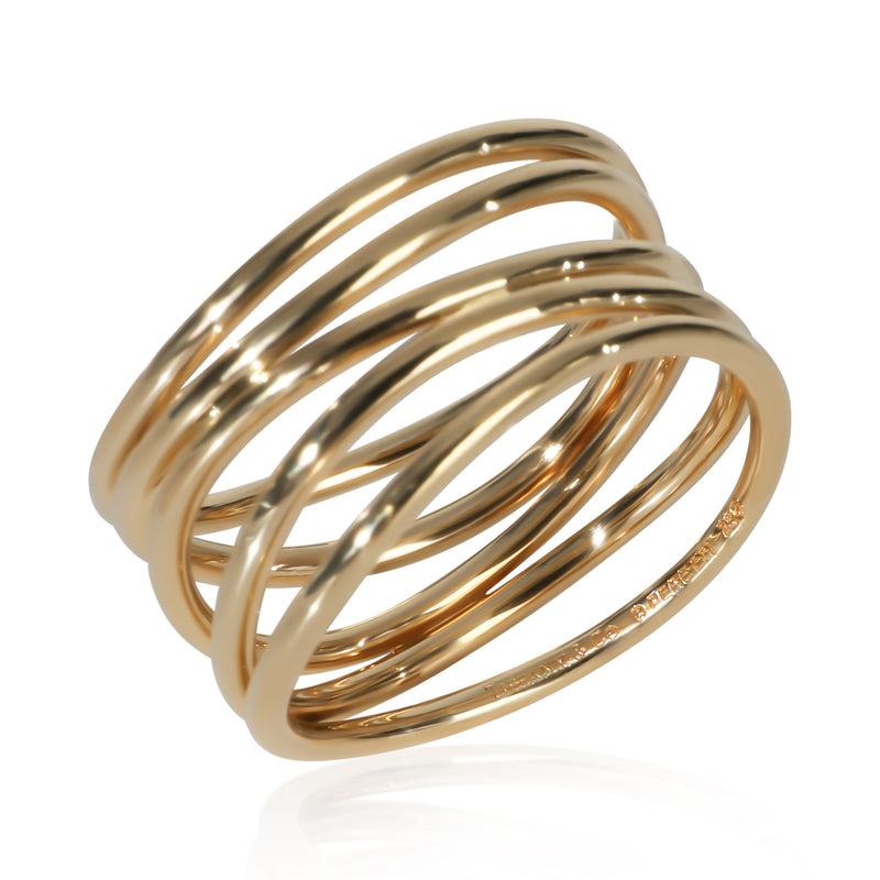 Tiffany & Co. Yellow Gold Elsa Peretti Wave Ring 18k