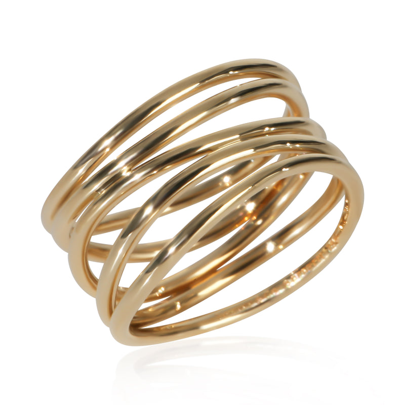 Tiffany & Co. Yellow Gold Elsa Peretti Wave Ring 18k
