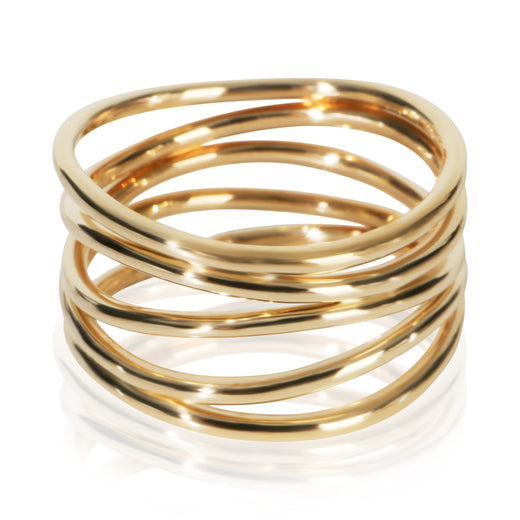 Tiffany & Co. Yellow Gold Elsa Peretti Wave Ring 18k