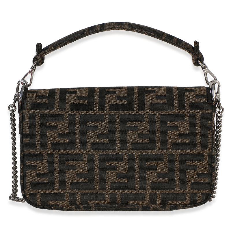 Fendi X Frgmt Pokemon Brown Ff Jacquard Fabric Dratini Mini Baguette Bag Canvas Handbag