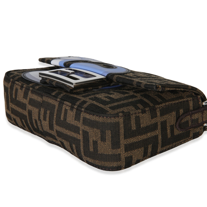 Fendi X Frgmt Pokemon Brown Ff Jacquard Fabric Dratini Mini Baguette Bag Canvas Handbag