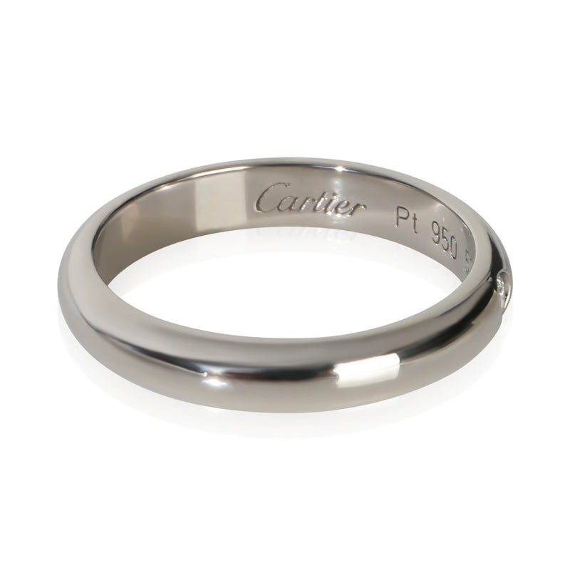 Cartier Platinum Diamond 1895 Band 950