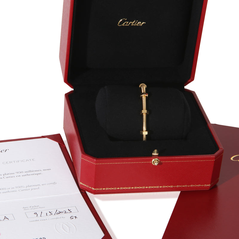 Cartier Yellow Gold Ecrou Bracelet 18k