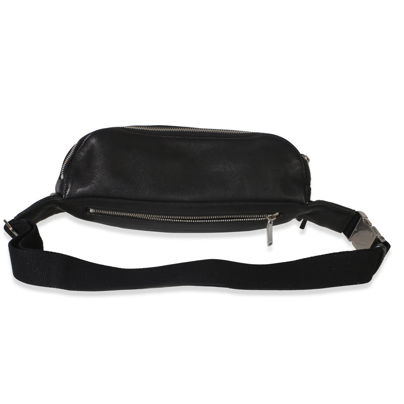 Saint Laurent Black Smooth Calfskin Marsupio Belt Bag Leather Handbag