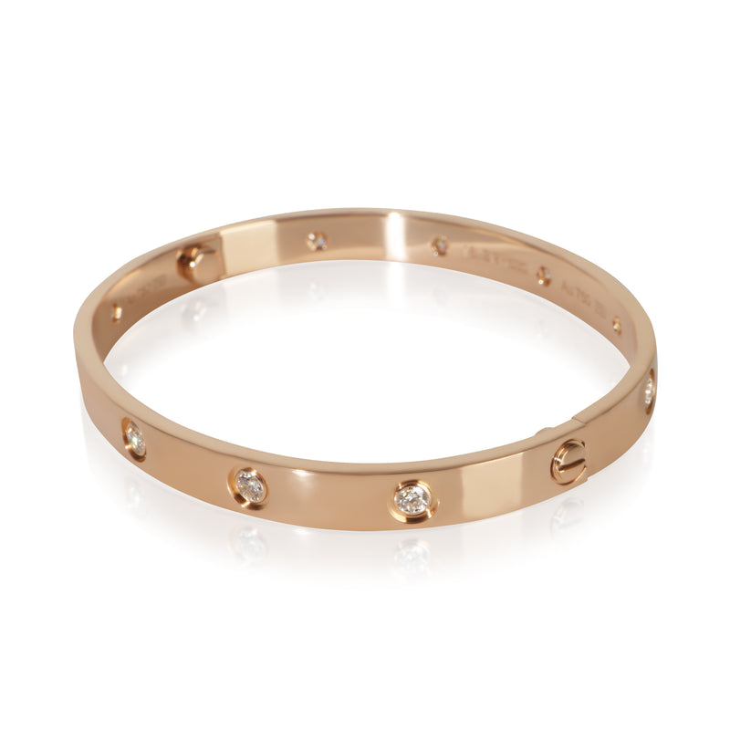 Cartier Rose Gold Diamond Love Bracelet 18k