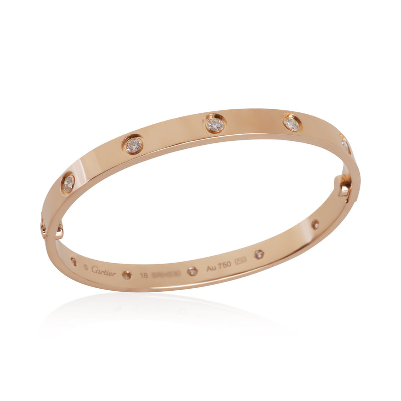 Cartier Rose Gold Diamond Love Bracelet 18k