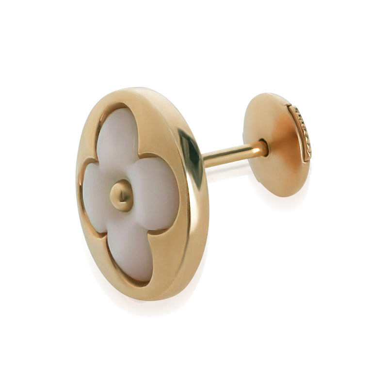 Louis Vuitton Rose Gold Mother Of Pearl Blossom Bb Sun Single Earring 18k