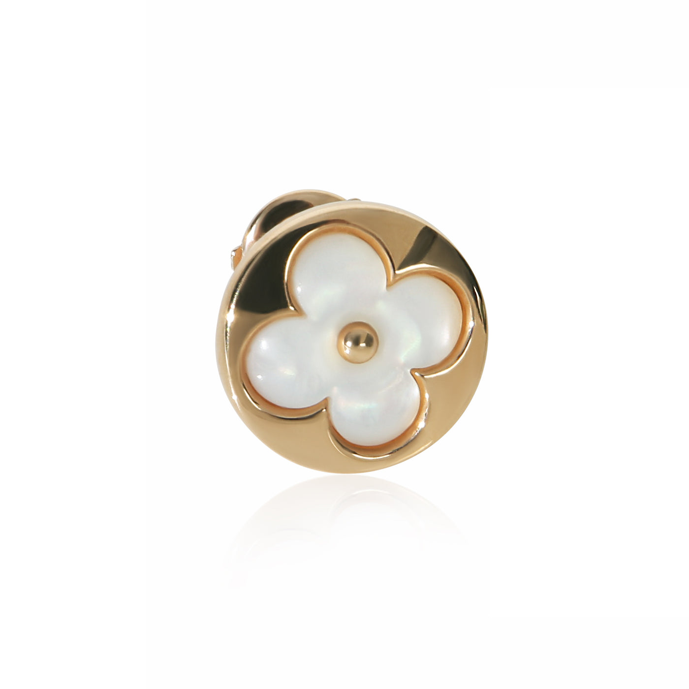 Louis Vuitton Rose Gold Mother Of Pearl Blossom Bb Sun Single Earring 18k