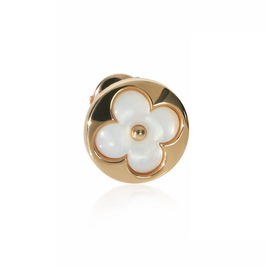 Louis Vuitton Rose Gold Mother Of Pearl Blossom Bb Sun Single Earring 18k
